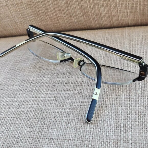 Calvin Klein Women Eyeglasses Frame Half Rim Glasses 5132MBG Black 48[]18 135 - Picture 4 of 13